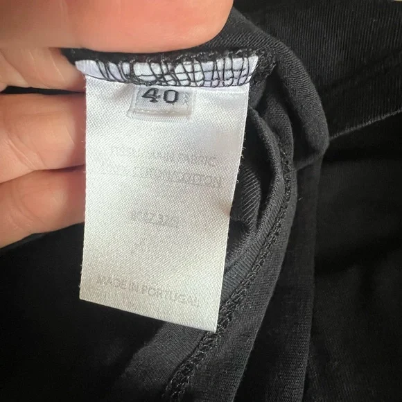 Balmain Black Tee with Gold Accents - Picture 8 of 8